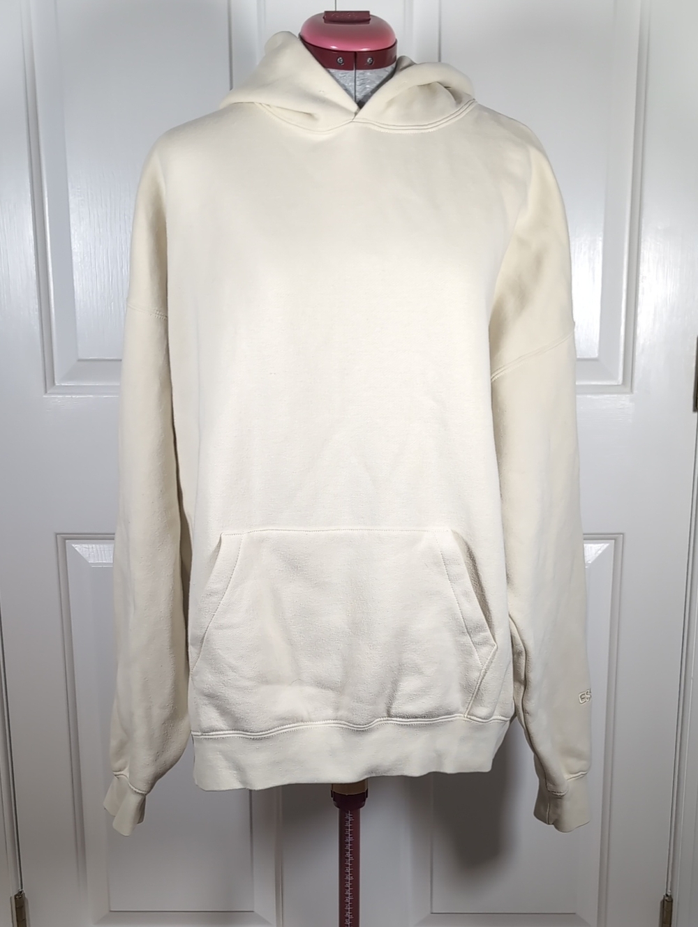 Fear of God Essentials Cream Off White Pullover Hoodie Oversized Streetwear L